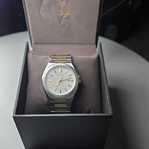 Bulova Silver and Gold Watch